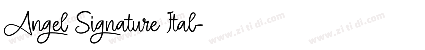 Angel Signature Ital字体转换